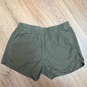 Madewell Olive Athletic Shorts
